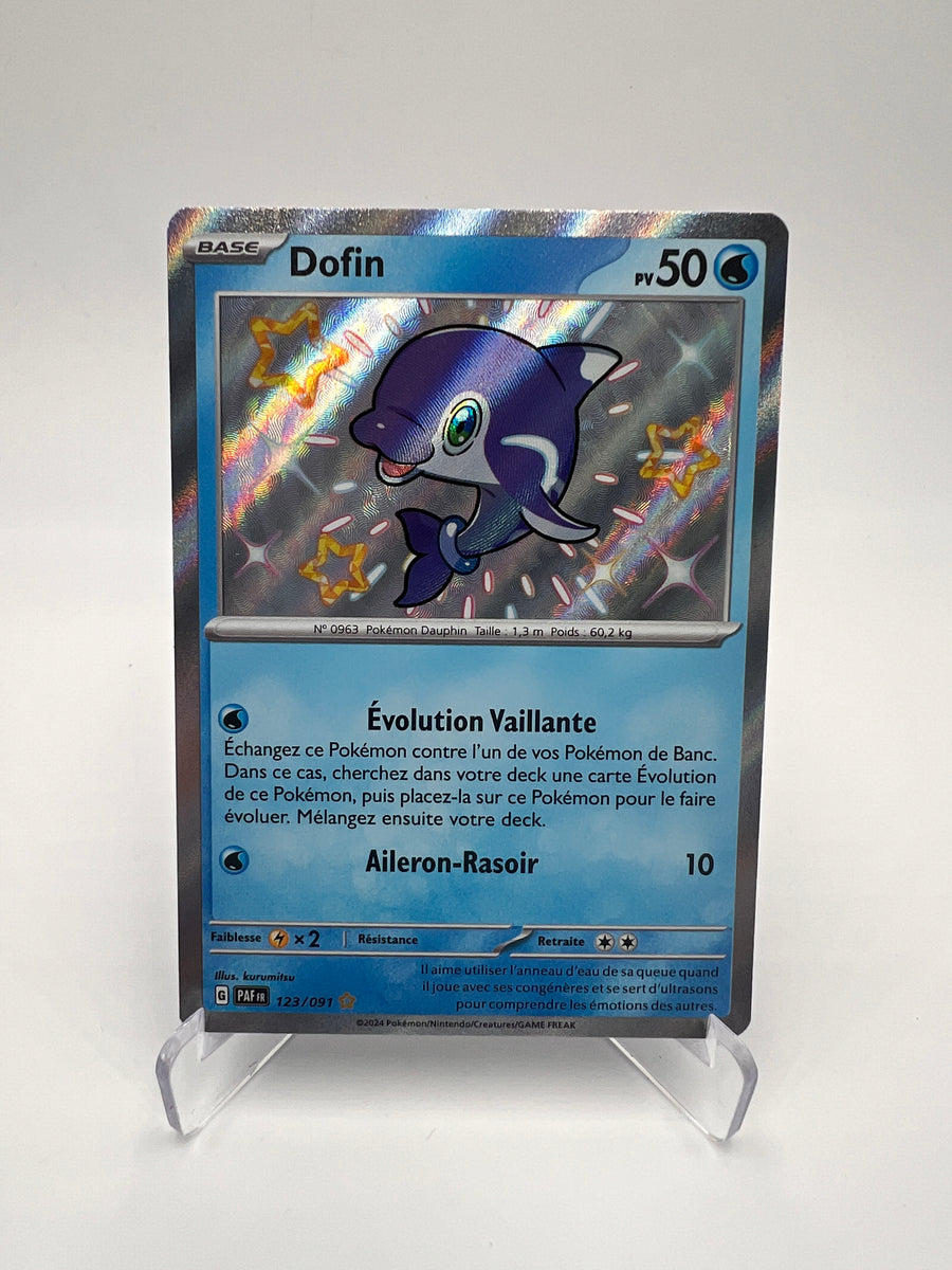 Dofin 123/091 – Shiny – Destinées de Paldea – NM – Carte Pokémon