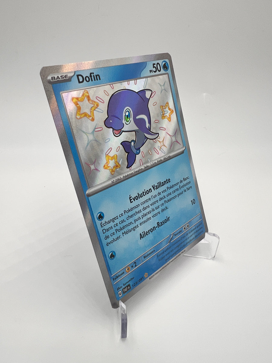 Dofin 123/091 – Shiny – Destinées de Paldea – NM – Carte Pokémon