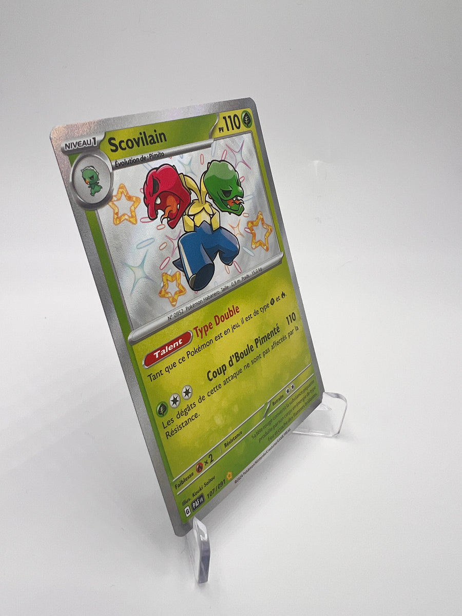 Scovilain 107/091 – Shiny – Destinées de Paldea – NM – Carte Pokémon