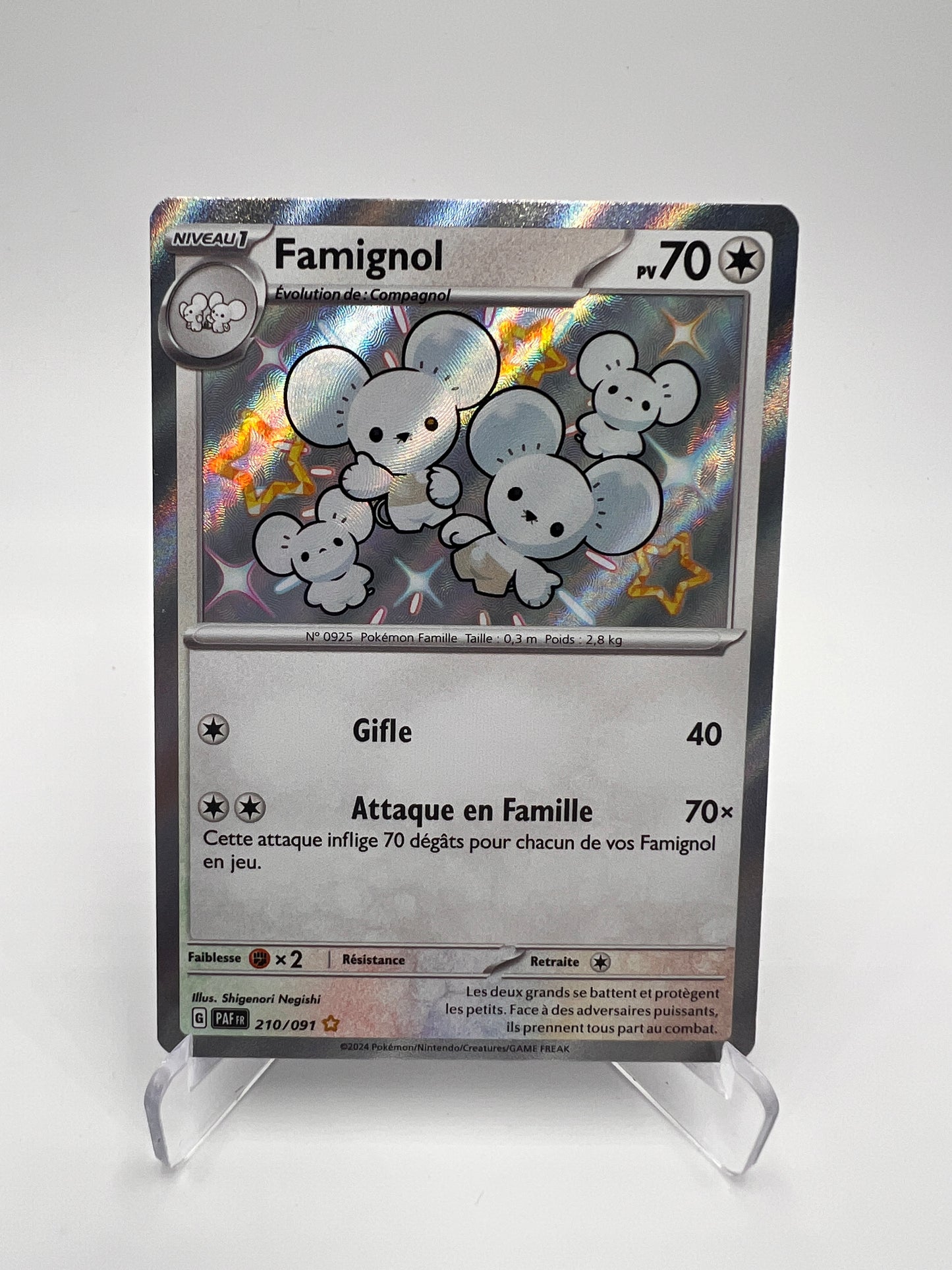 Famignol 210/091 – Shiny – Destinées de Paldea – NM – Carte Pokémon