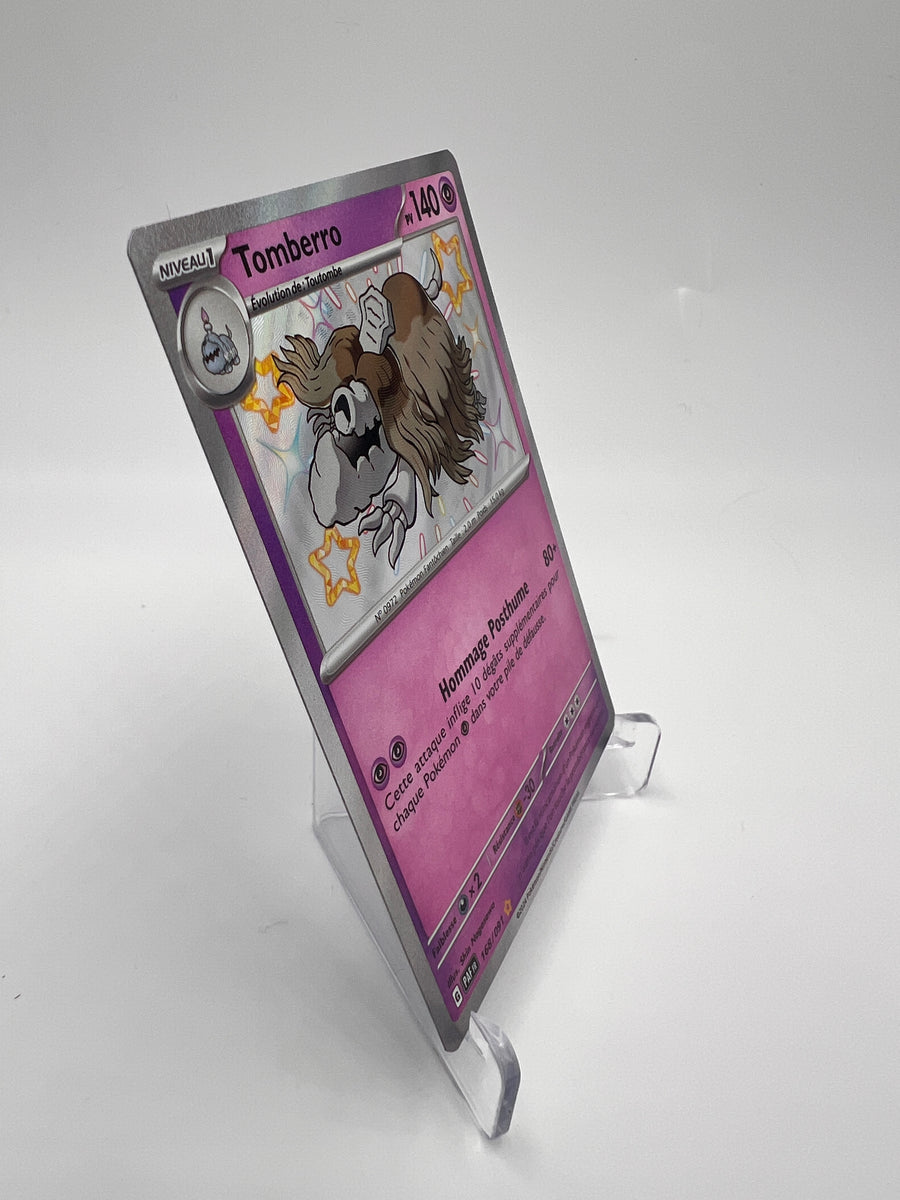 Tomberro 168/091 – Shiny – Destinées de Paldea – NM – Carte Pokémon