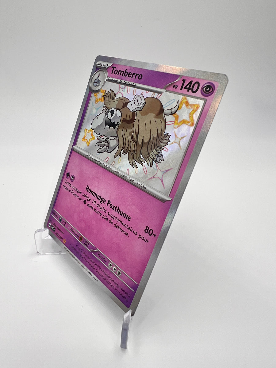Tomberro 168/091 – Shiny – Destinées de Paldea – NM – Carte Pokémon