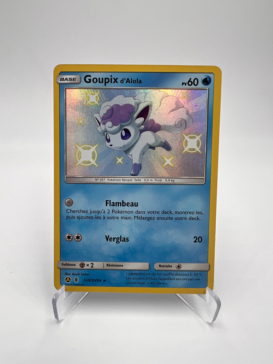 Goupix d'Alola SV8/SV94 – Shiny – Destinées Occultes – NM – Carte Pokémon