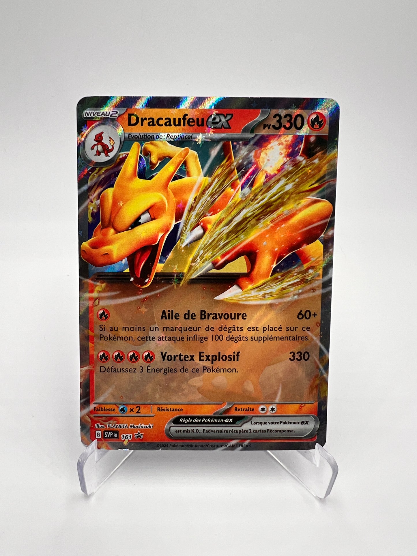 Dracaufeu ex 161 – Figurine Dracaufeu – Bundle – NM – Carte Pokémon