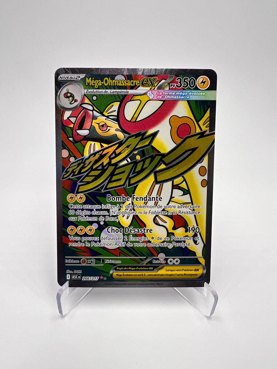 Méga-Ohmassacre ex 266/217 – Tera ex – Héros Transcendants – NM – Carte Pokémon