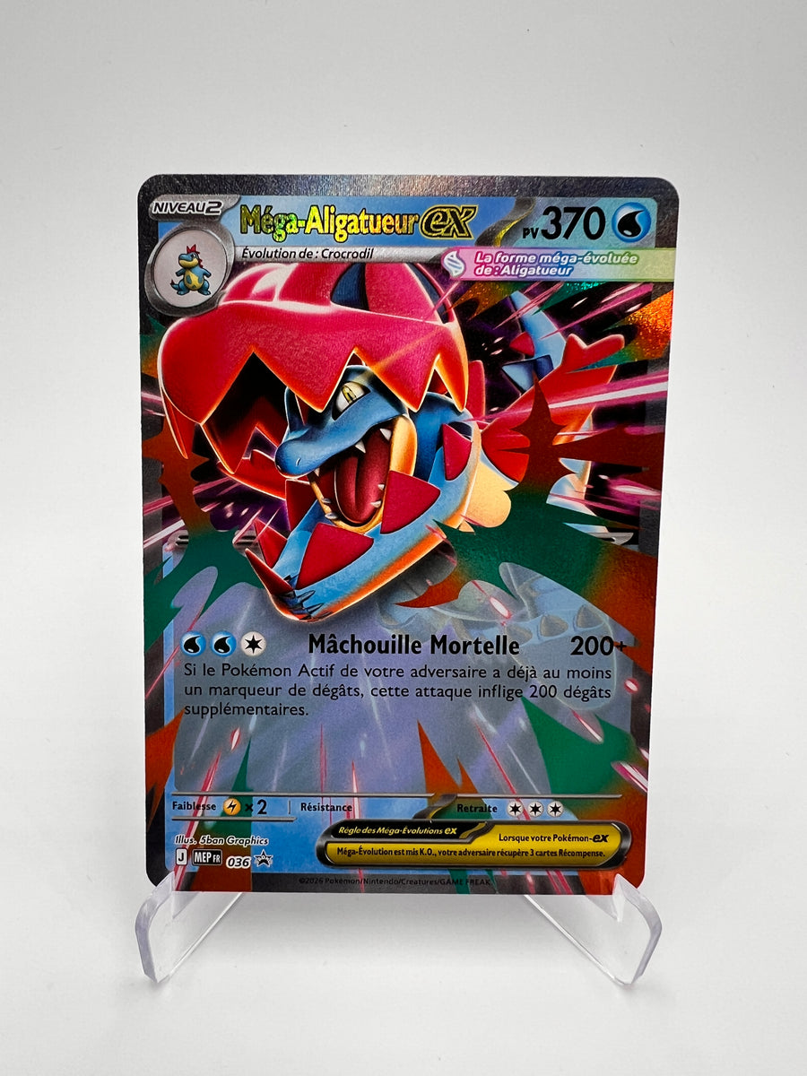 Méga-Aligatueur EX MEP 036 – Méga-EX – NM – Carte Pokémon