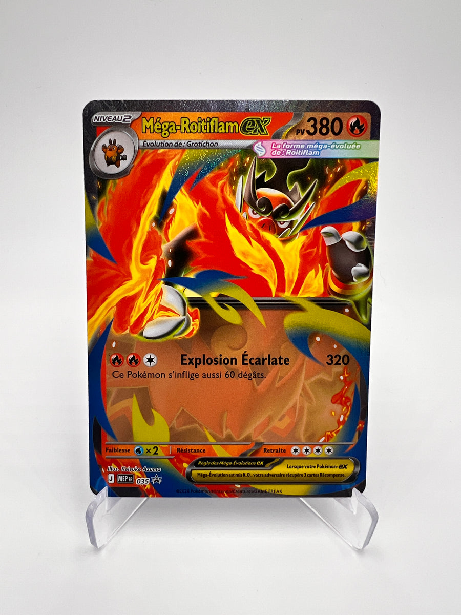 Méga-Rotiflam EX MEP 035 – Méga-EX – NM – Carte Pokémon