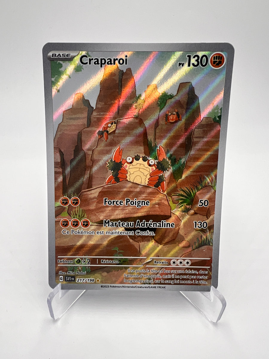 Craparoi 217/198 – AR – Écarlate et Violet – NM – Carte Pokémon