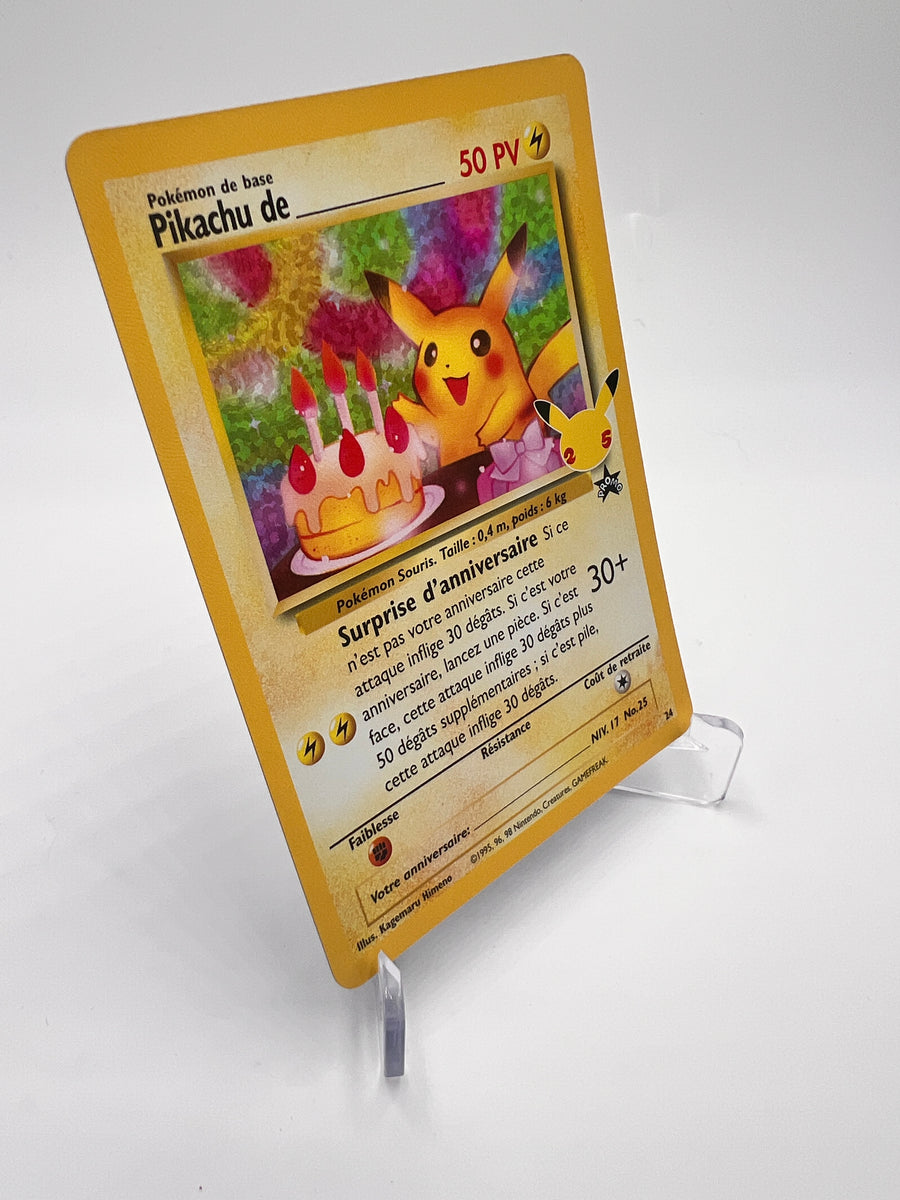 Pikachu de ______ 24 – Promo Anniversaire – NM – Carte Pokémon