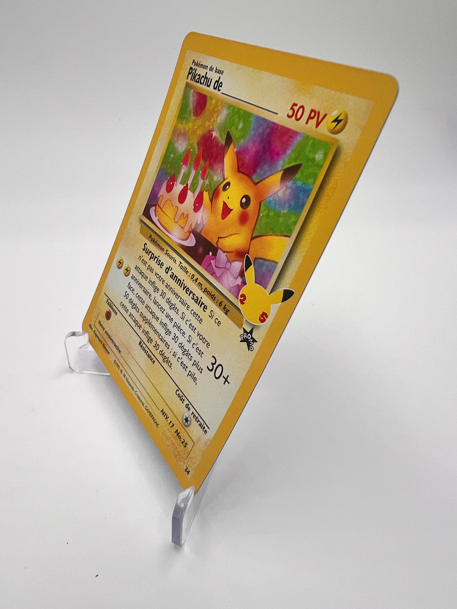 Pikachu de ______ 24 – Promo Anniversaire – NM – Carte Pokémon
