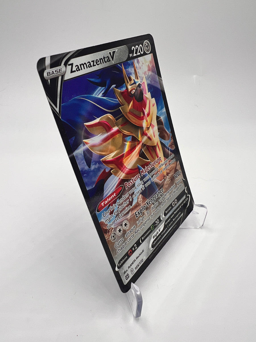 Zamazenta V 105/172 – Ultra Rare – Stars Étincelantes – NM – Carte Pokémon