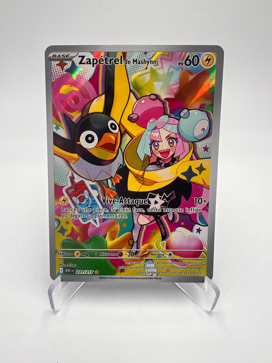 Zapétrel de Mashynn 231/217 – AR – Héros Transcendants – NM – Carte Pokémon