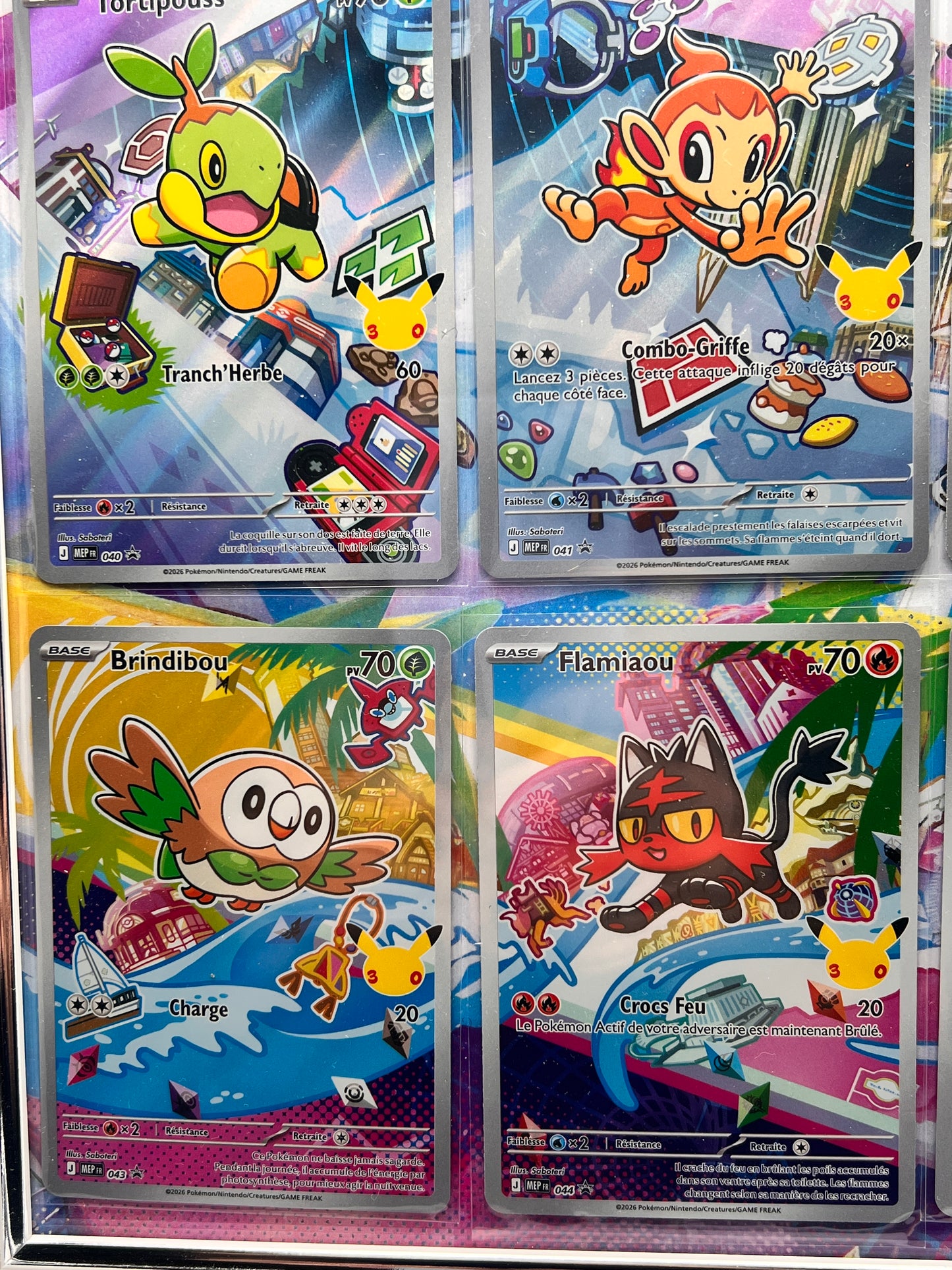 Starter Pokémon First Partner – Set Complet 9 Cartes Promo Illustration Rare – Kanto Sinnoh Alola – Encadré Noir ou Blanc – NM – Carte Pokémon