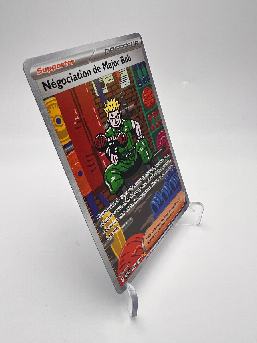 Négociation de Major Bob 185/132 – SAR – Destinées Radieuses – NM – Carte Pokémon