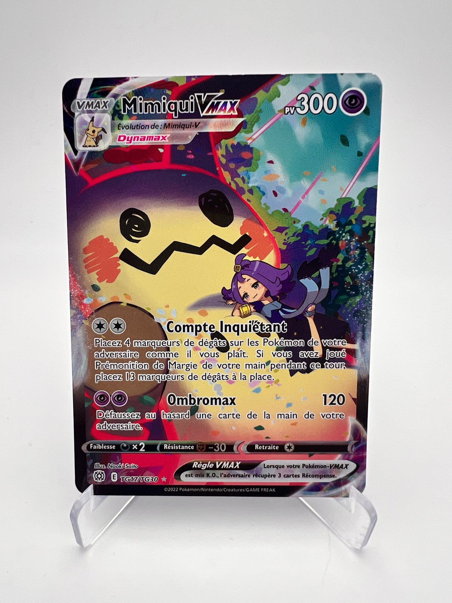 Mimiqui VMAX TG17/TG30 – SAR – Stars Étincelantes – NM – Carte Pokémon