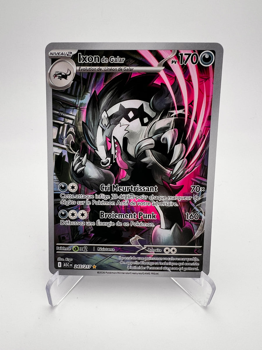Ixon de Galar 245/217 – AR – Héros Transcendants – NM – Carte Pokémon