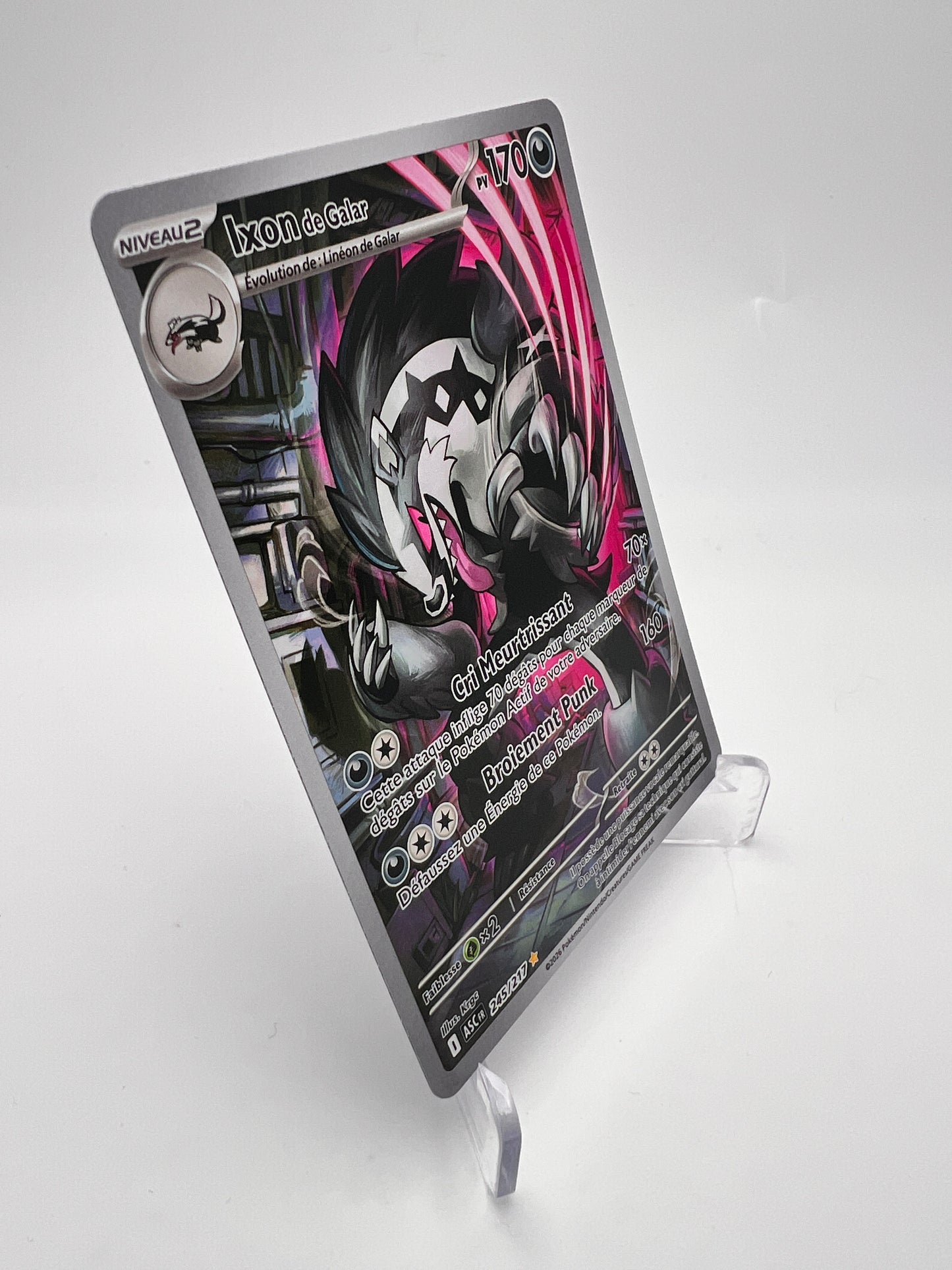 Ixon de Galar 245/217 – AR – Héros Transcendants – NM – Carte Pokémon