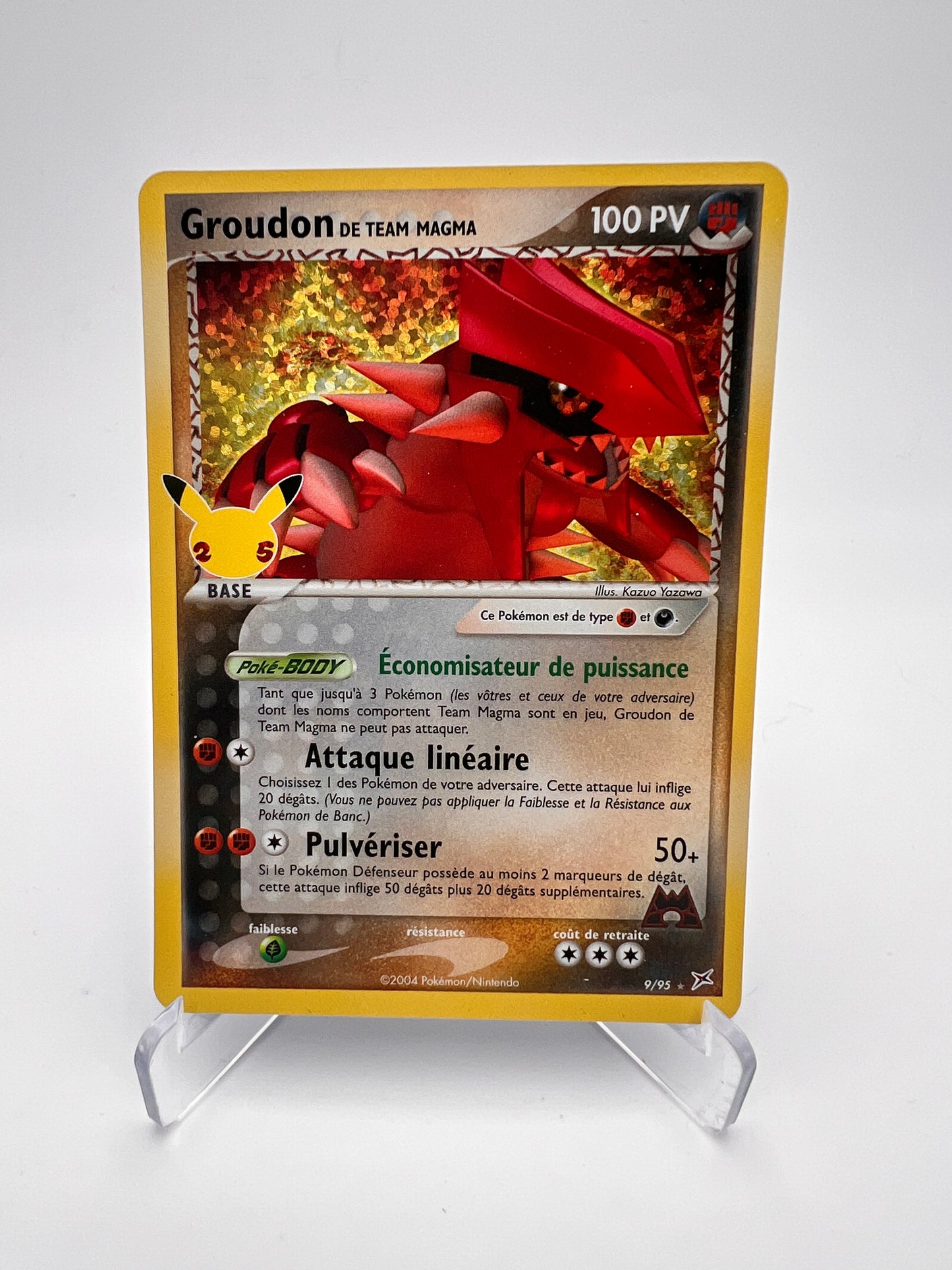 Groudon de la Team Magma 9/95 – Célébrations 25 ans – NM – Carte Pokémon