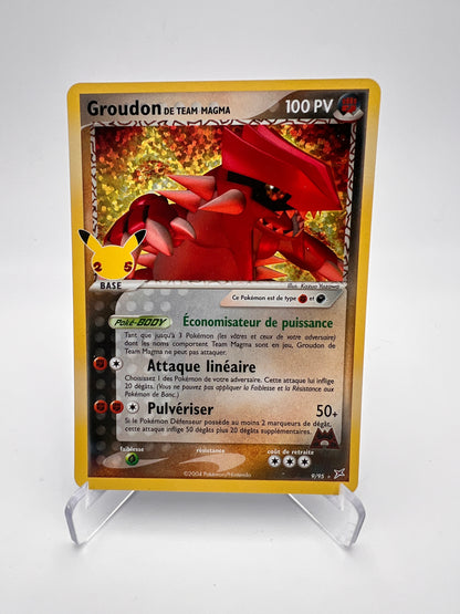 Groudon de la Team Magma 9/95 – Célébrations 25 ans – NM – Carte Pokémon