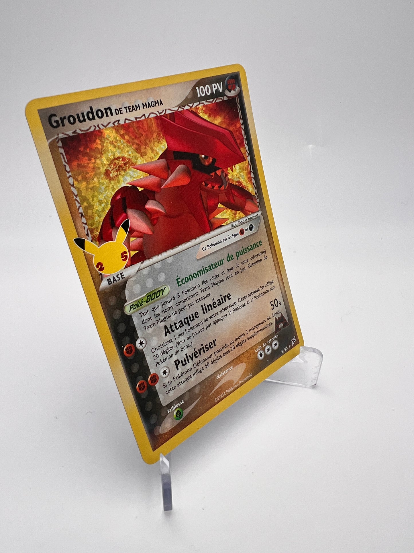 Groudon de la Team Magma 9/95 – Célébrations 25 ans – NM – Carte Pokémon