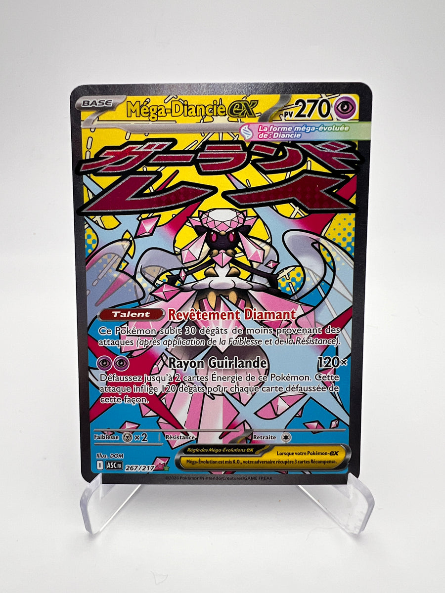 Méga-Diancie EX 267/217 – Héros Transcendants – NM – Carte Pokémon