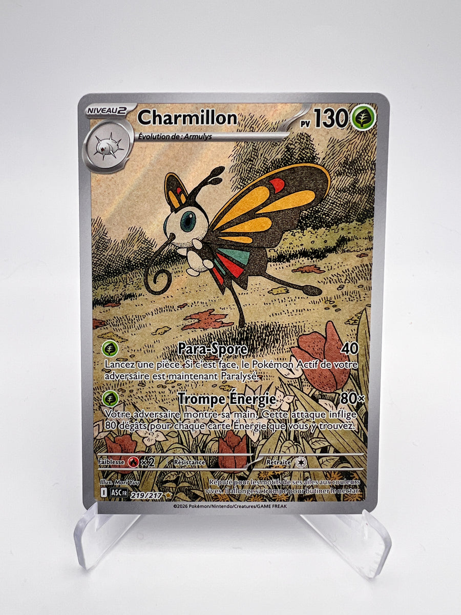 Charmillon 219/217 – AR – Héros Transcendants – NM – Carte Pokémon