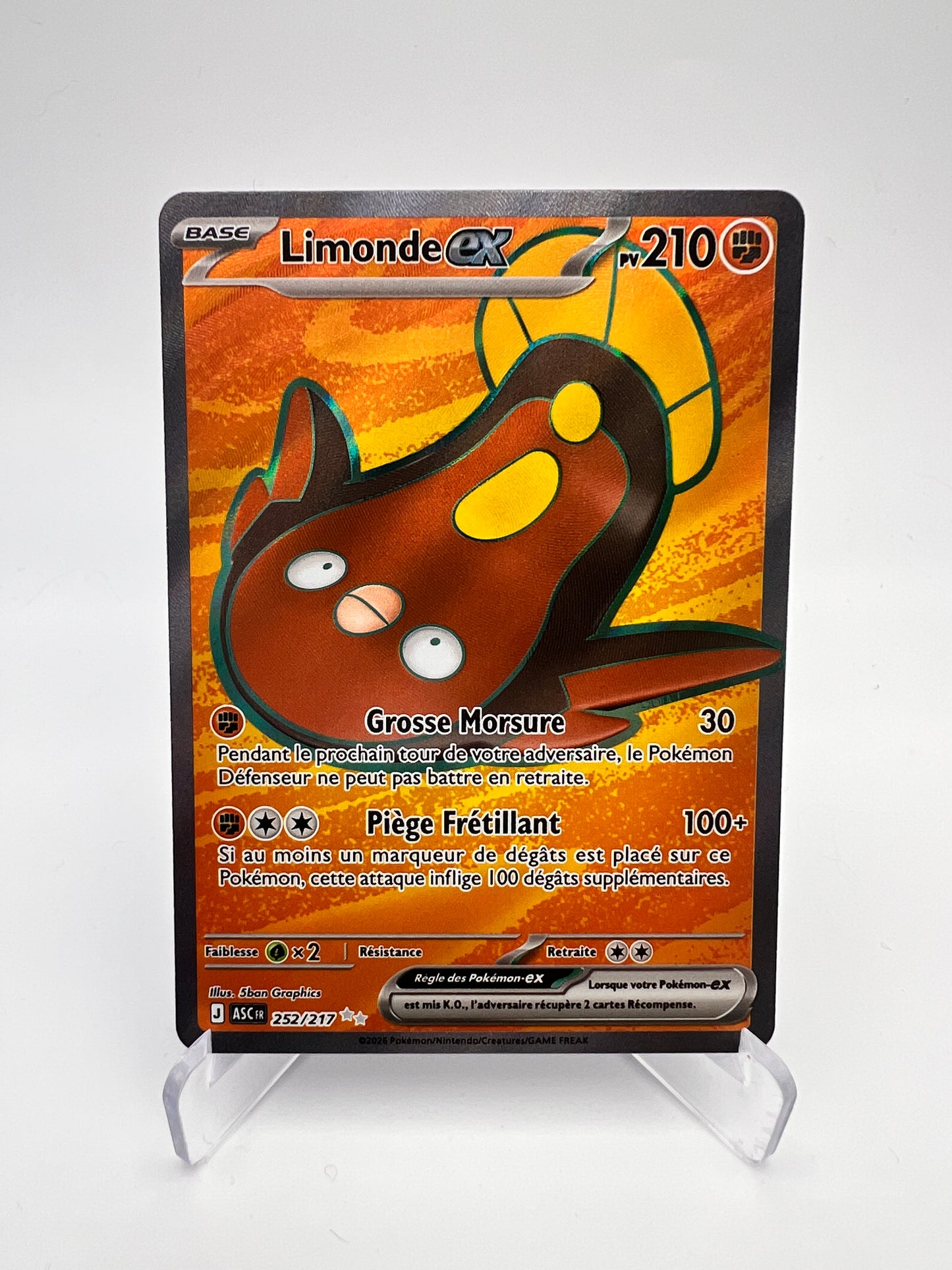 Limonde ex 252/217 – Tera ex – Héros Transcendants – NM – Carte Pokémon