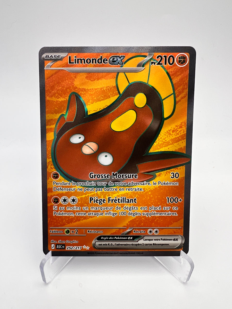 Limonde ex 252/217 – Tera ex – Héros Transcendants – NM – Carte Pokémon