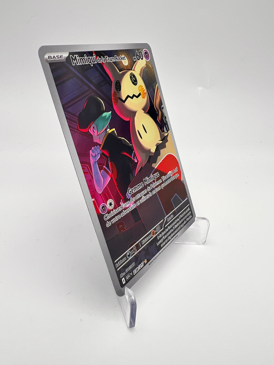 Mimiqui de la Team Rocket 238/217 – AR – Héros Transcendants – NM – Carte Pokémon