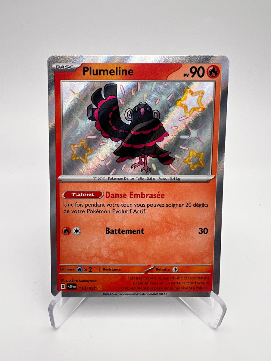 Plumeline 113/091 – Shiny – Destinées de Paldea – NM – Carte Pokémon