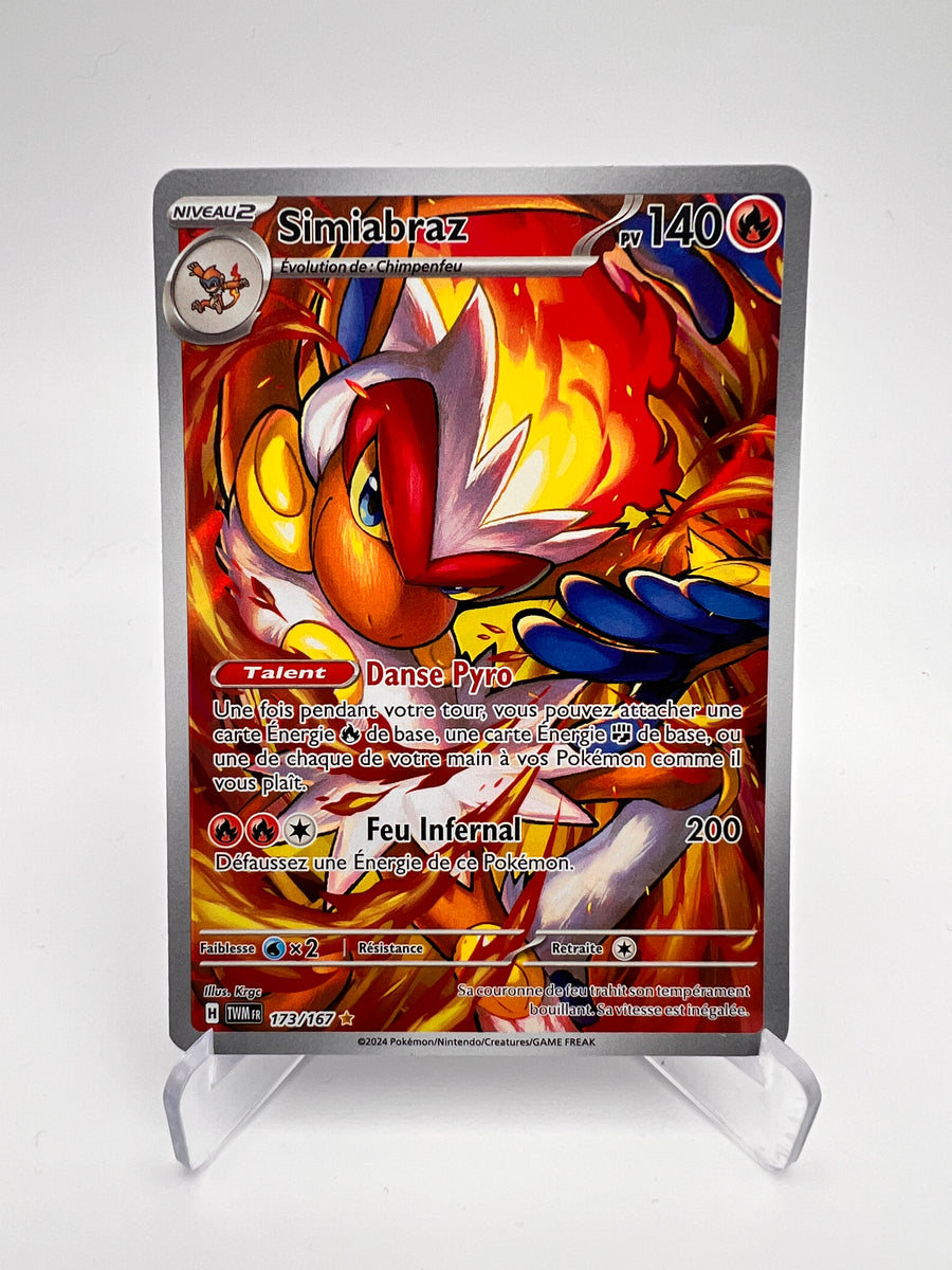 Simiabraz 173/167 – AR – Mascarade Crépusculaire – NM – Carte Pokémon