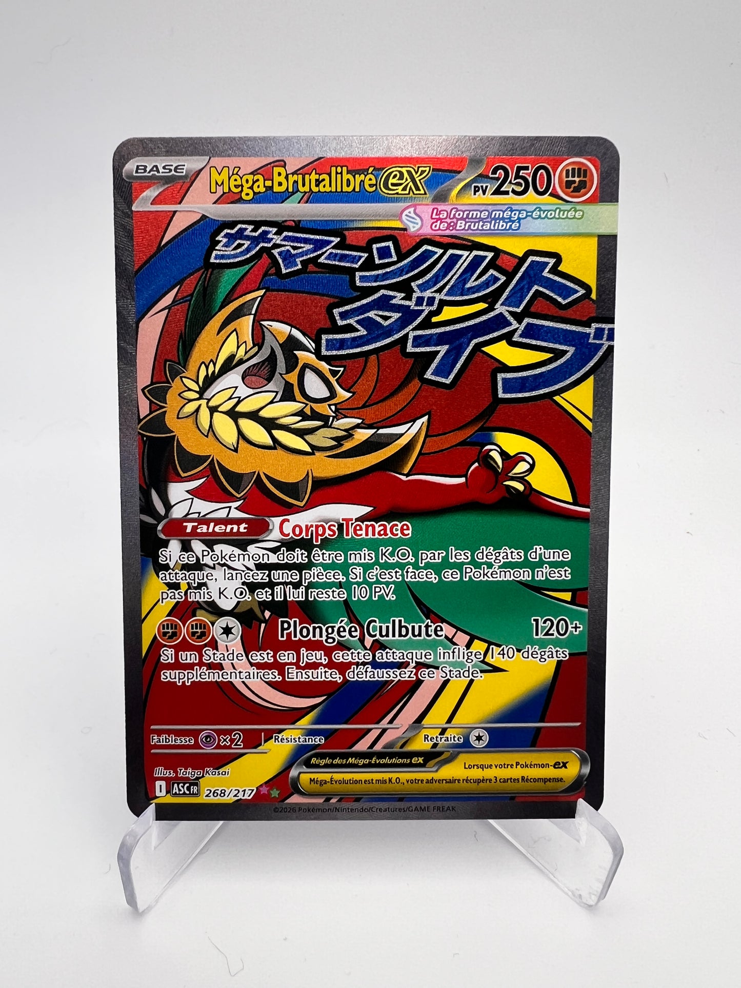 Méga-Brutalibré ex 268/217 – Tera ex – Héros Transcendants – NM – Carte Pokémon