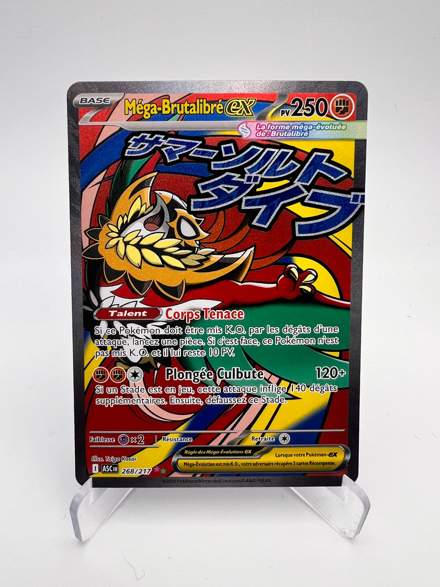 Méga-Brutalibré ex 268/217 – Tera ex – Héros Transcendants – NM – Carte Pokémon