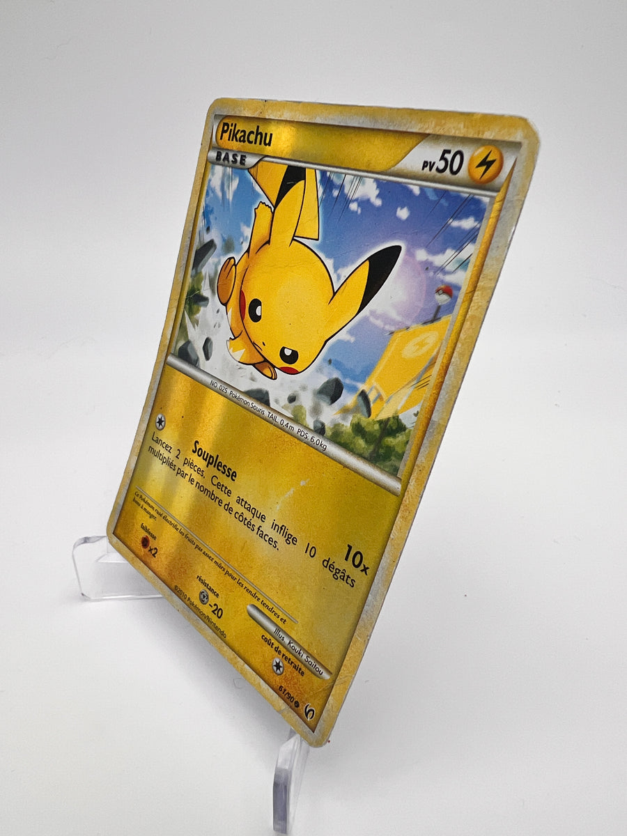 Pikachu 61/90 – Reverse – HS Indomptable – État Correct – Carte Pokémon