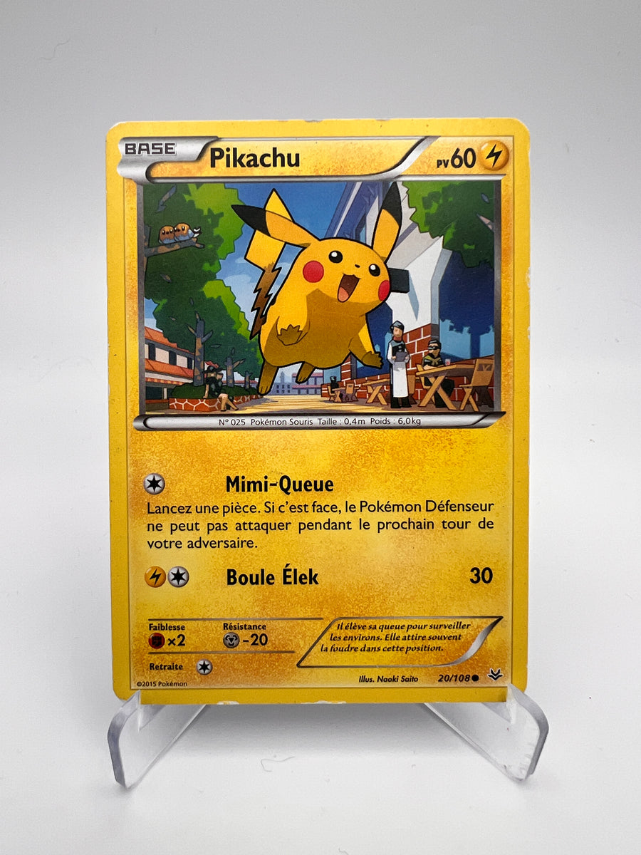 Pikachu 20/108 – XY Évolutions – État Correct – Carte Pokémon