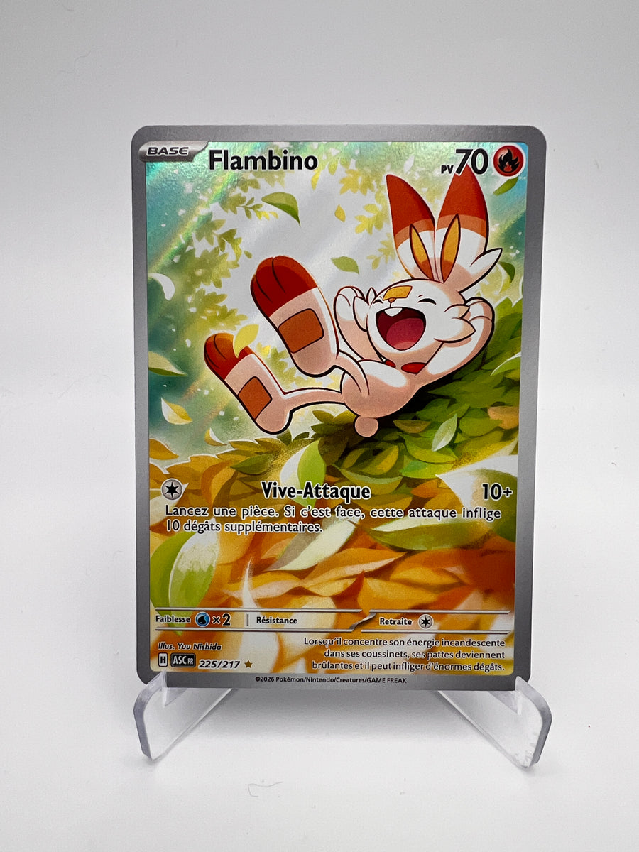 Flambino 225/217 – IR – Héros Transcendants – NM – Carte Pokémon