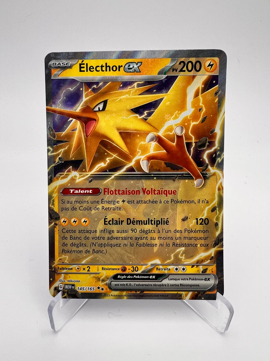 Électhor ex 145/165 – Ultra Rare – Pokémon 151 – NM – Carte Pokémon