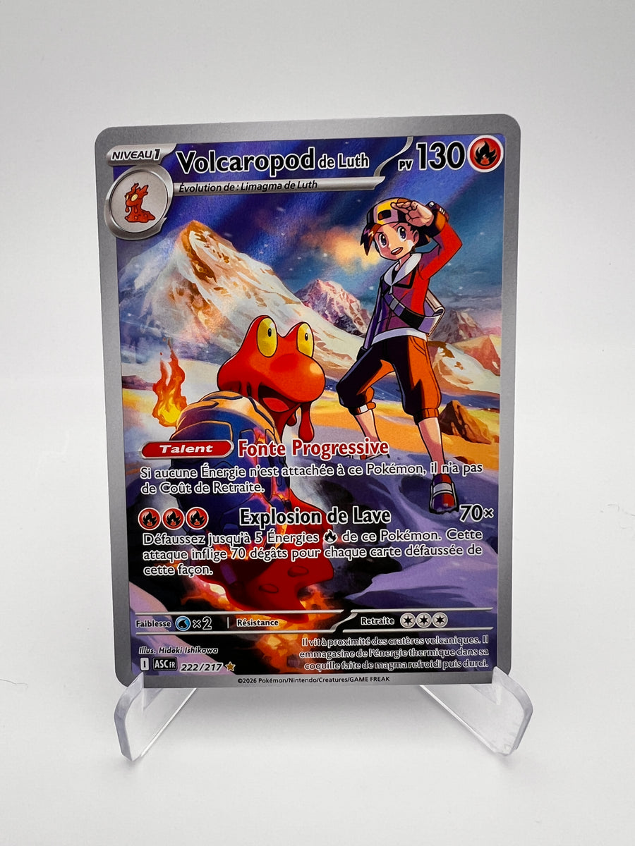Volcaropod de Luth 222/217 – IR – Héros Transcendants – NM – Carte Pokémon