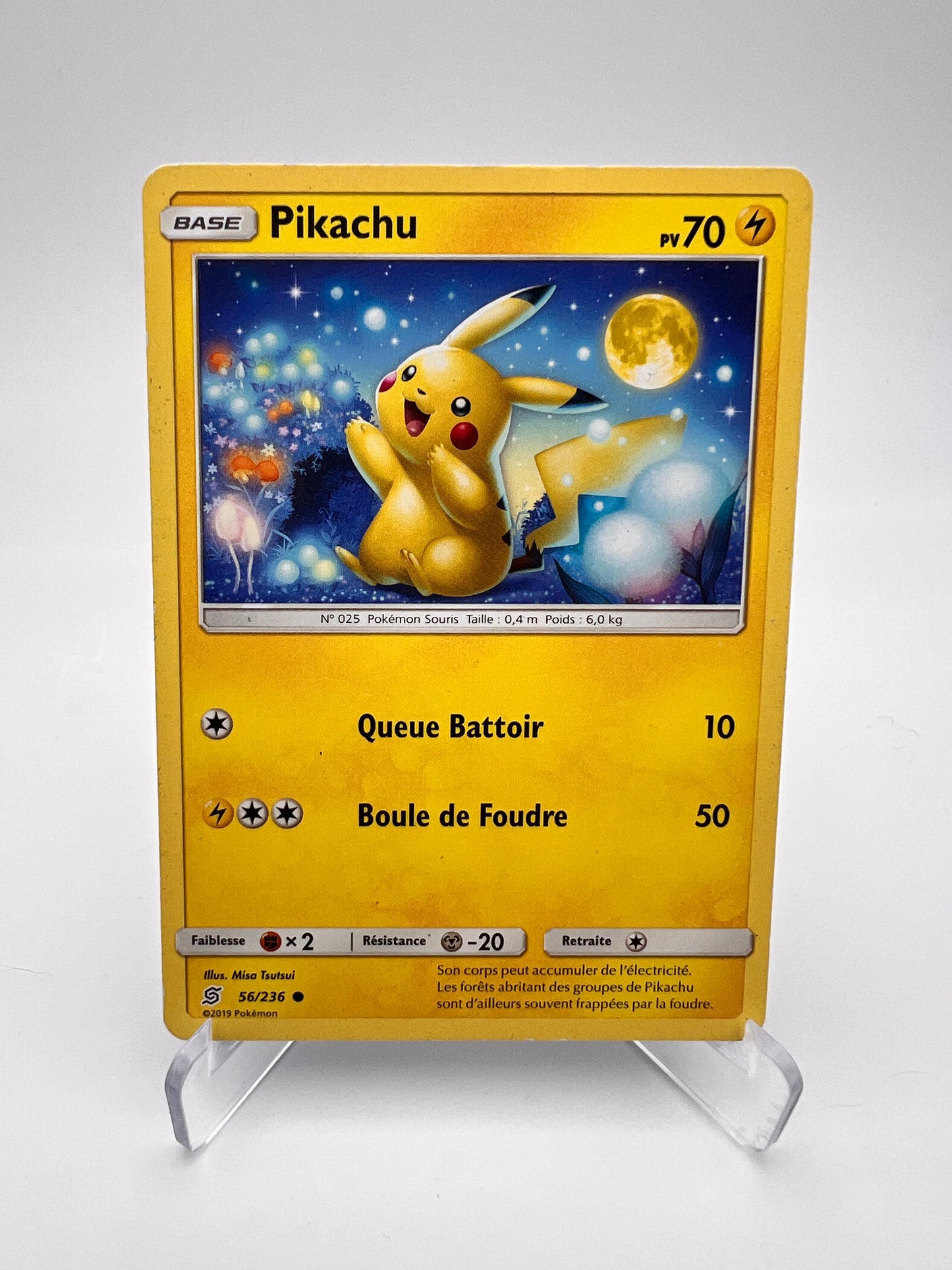 Pikachu 56/236 – Commune – Harmonie des Esprits – Exc – Carte Pokémon