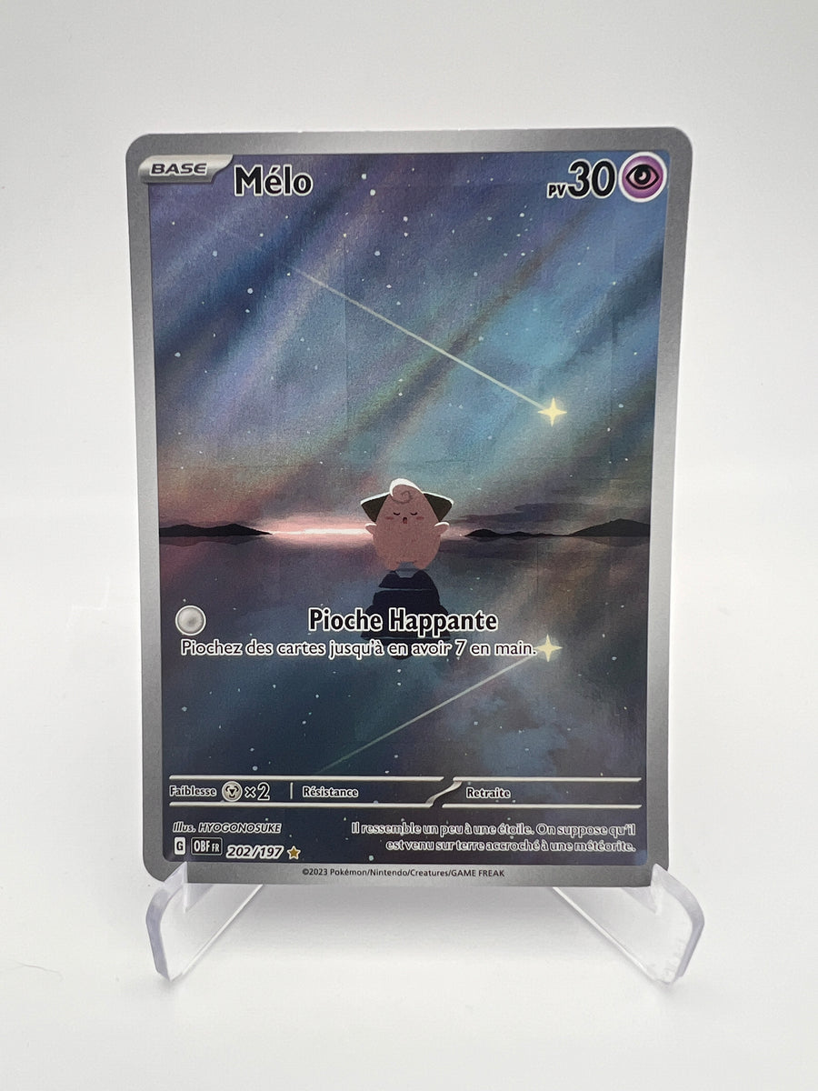 Mélo 202/197 – IR – Flammes Obsidiennes – NM – Carte Pokémon