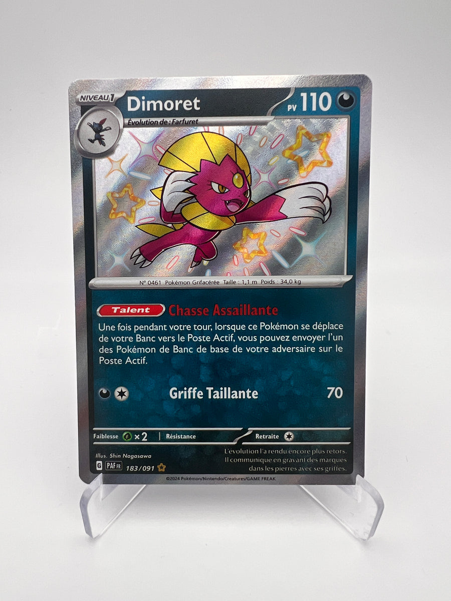 Dimoret 183/091 – Destinées de Paldea – Shiny Rare – FR – NM
