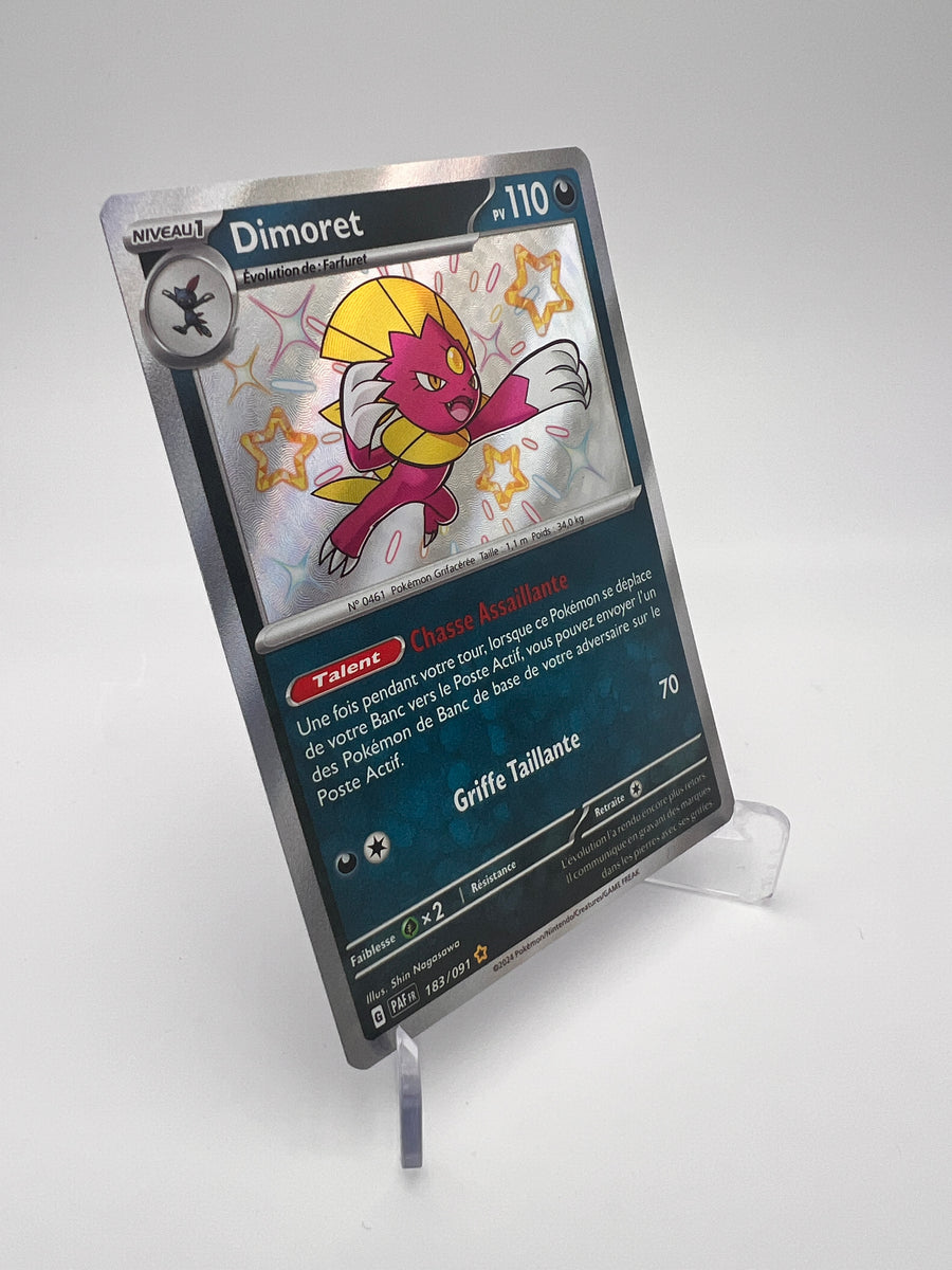 Dimoret 183/091 – Destinées de Paldea – Shiny Rare – FR – NM