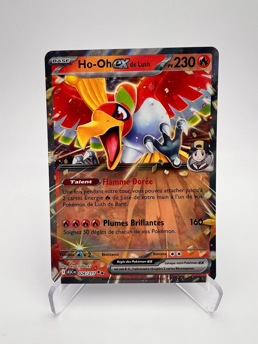 Ho-Oh ex de Luth 026/217 – Héros Transcendants – FR – État : Near Mint