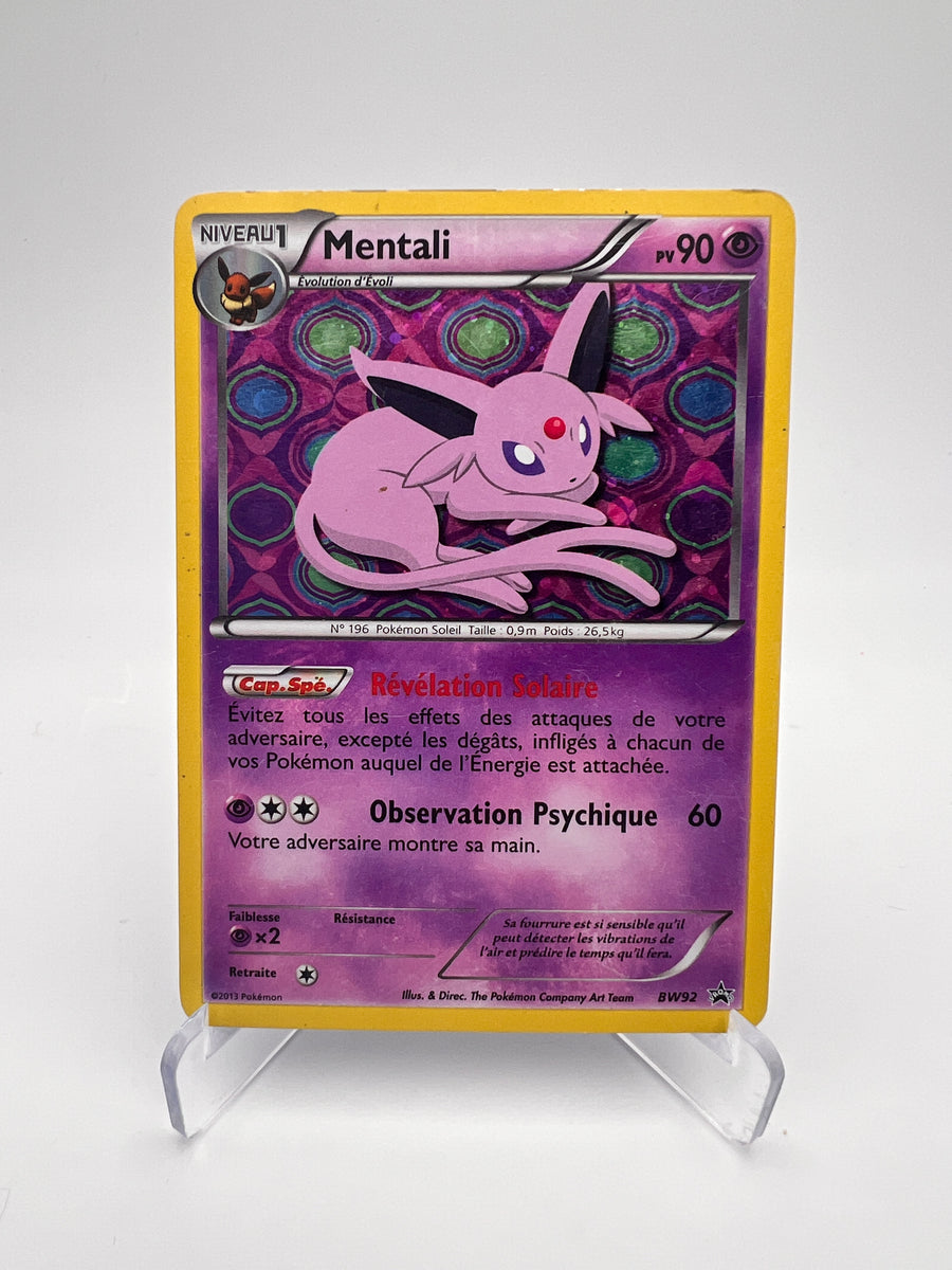 Mentali BW92 – Promo Black Star Noir & Blanc – FR – État : Correct / Bon