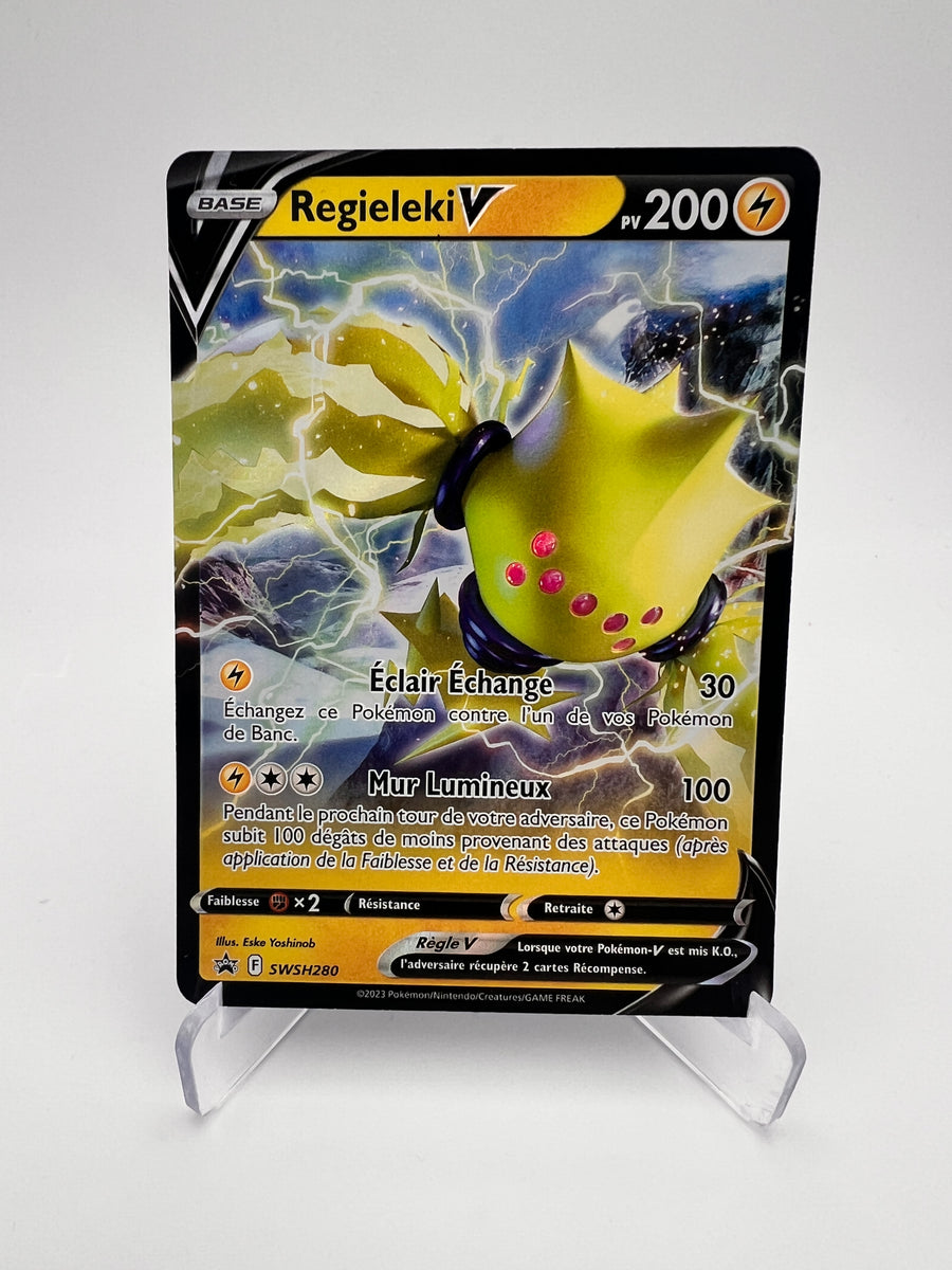 Regieleki V SWSH280 – Promo Black Star Épée et Bouclier – FR – Near Mint – Carte Pokémon