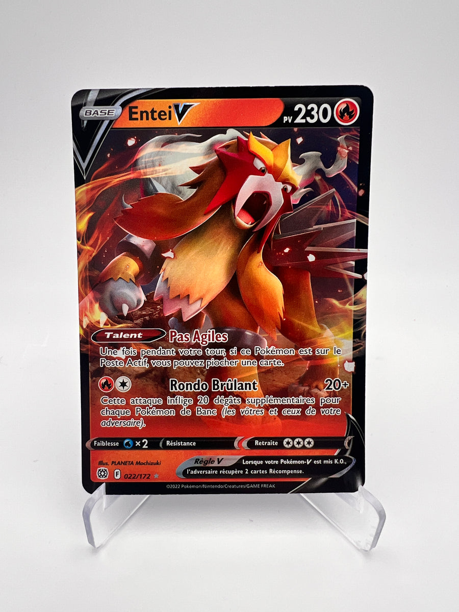 Entei V 022/172 – Stars Étincelantes – FR – Near Mint – Carte Pokémon