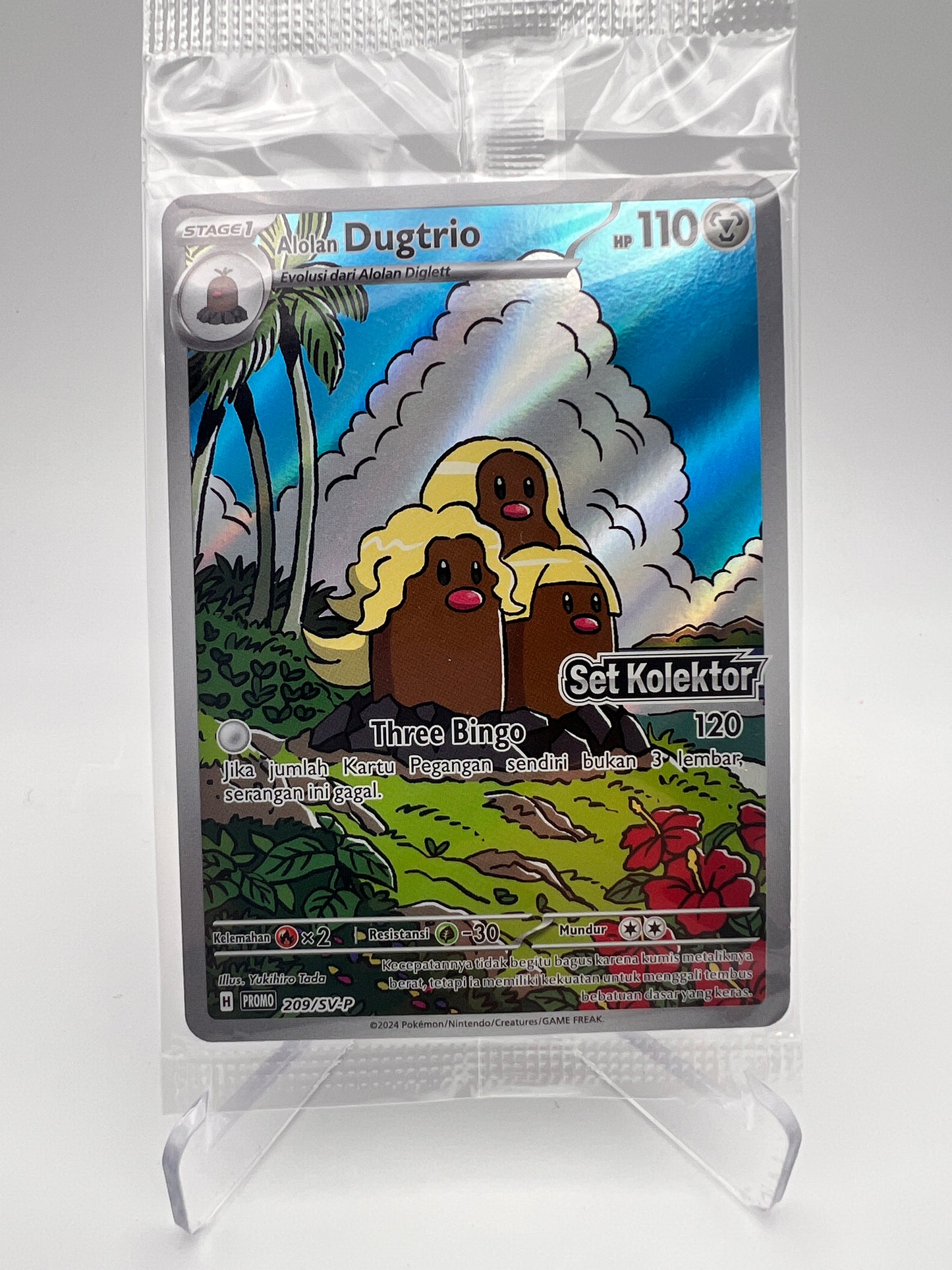 Alolan Dugtrio 209/SV-P – Promo Indonésie – Scellé – Set Kolektor