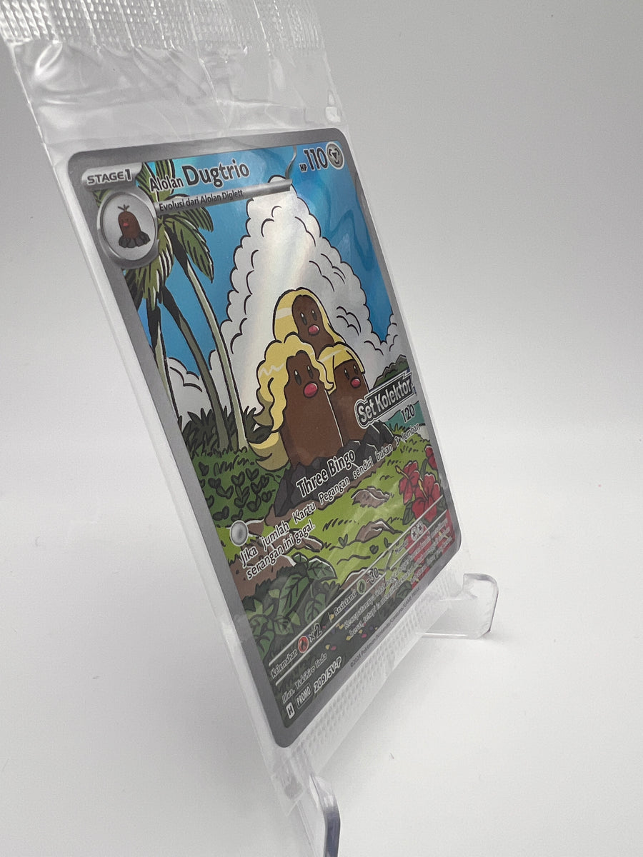 Alolan Dugtrio 209/SV-P – Promo Indonésie – Scellé – Set Kolektor