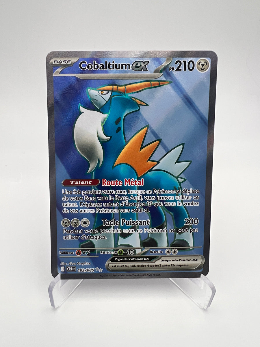 Cobaltium ex 103/086 - Chaos Ascendant - FR - Pokémon ex Ultra Rare