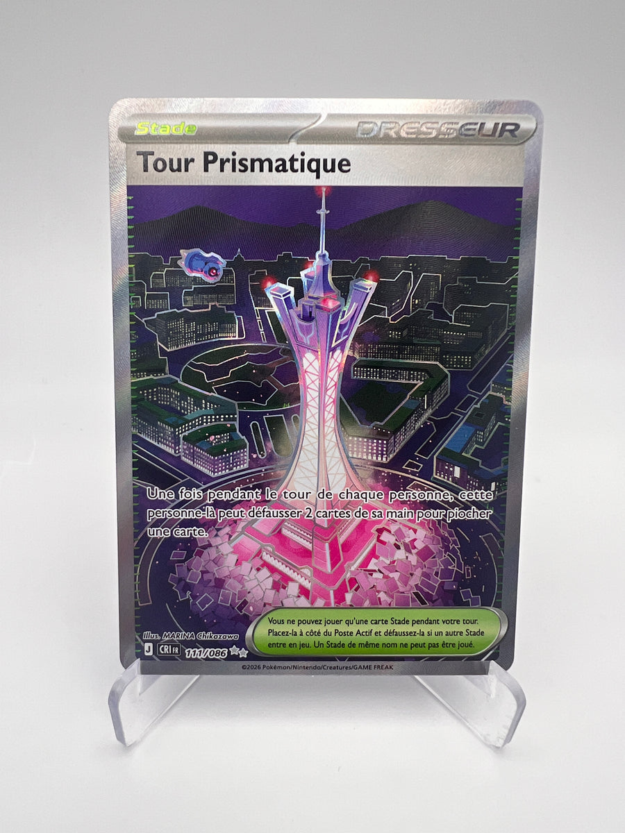 Tour Prismatique 111/086 - Chaos Ascendant - FR - Carte Dresseur Hyper Rare